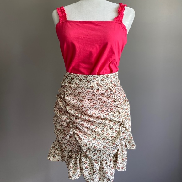 High Waist Gathered Boutique Skirt - Picture 2 of 7